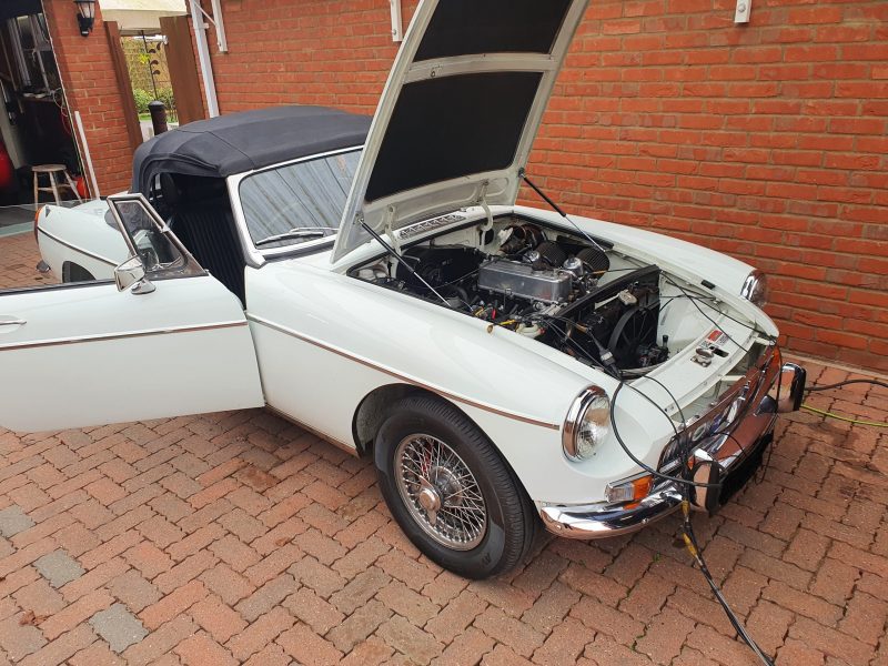 MGB GT fitted with electric steering